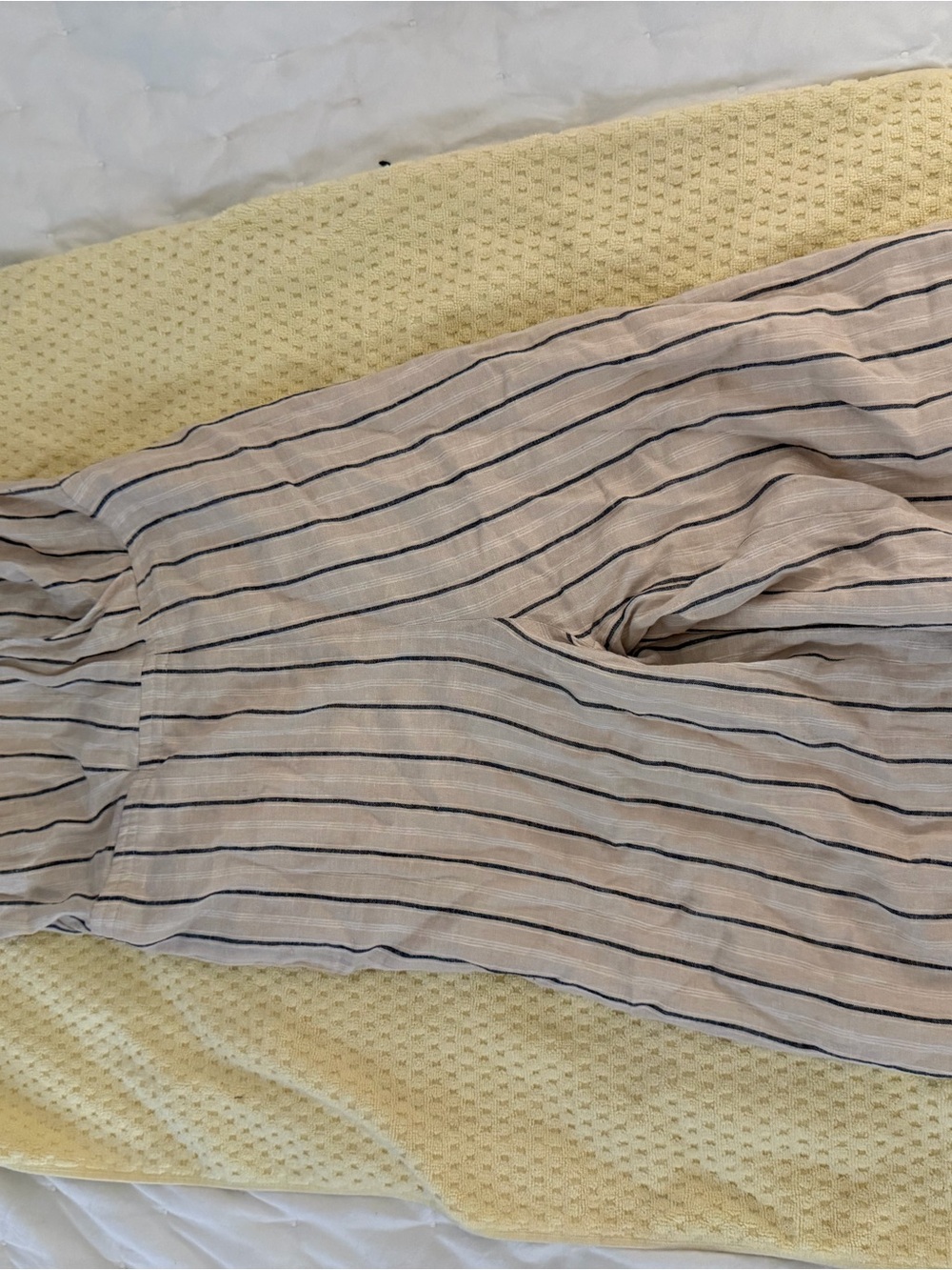 Gentle Fawn Beige and Black Striped Jumpsuit